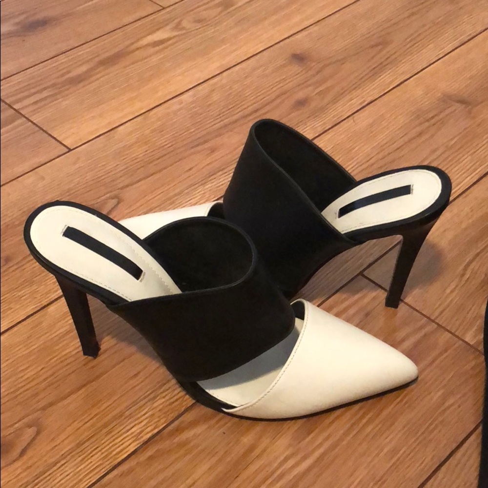 Zara Trafaluc B&W heels